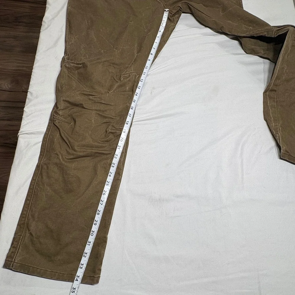 Kuhl Free Rydr Pants Mens 42x34‎ Brown Tapered Articulated Knee Workwear 5015